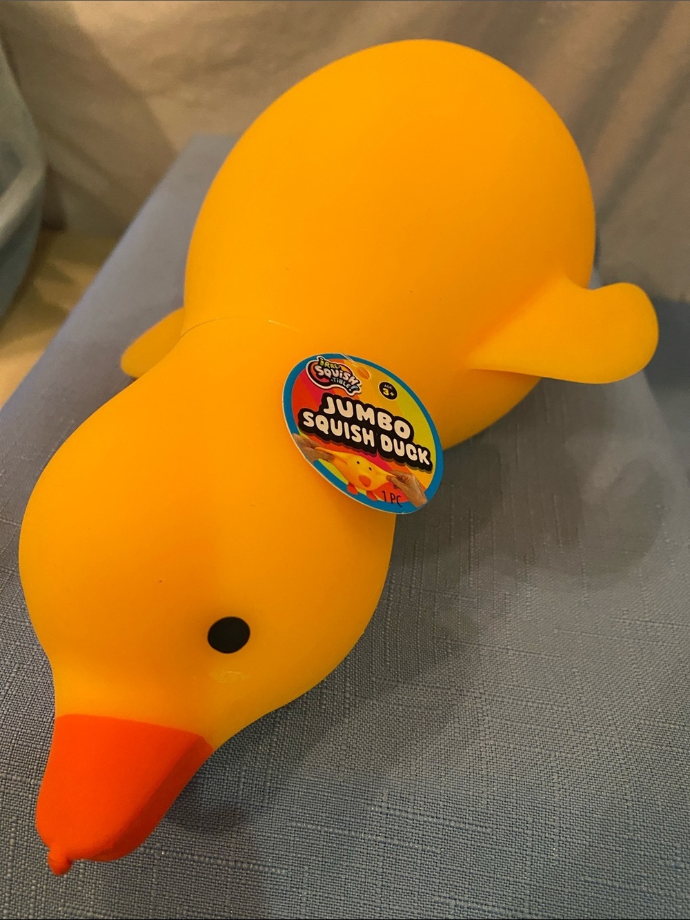 Jumbo Squishy Duck Yellow Laffy Quacks Fidget Toy Squeeze Duckie Viral Tic Tok